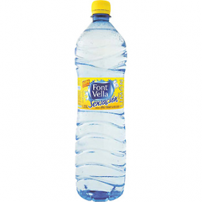 FONT VELLA SENSACION agua mineral sabor limon botella 1.25 L